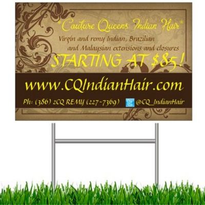 Pp ont ridé les signes en plastique 18 x 24 signes de 6mm Coroplast avec l'enjeu de H