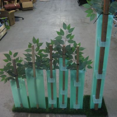 Pp ont ridé les gardes de plastique de Corflute Sustainable Tree de garde d'arbre