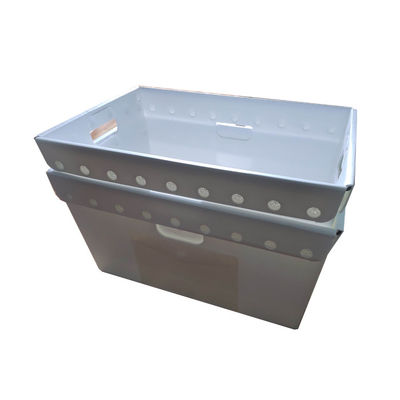 Courrier ondulé non toxique Tote Bins Waterproof Recyclable de pp
