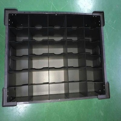 Anti 3mm statiques 4mm ont ridé la caisse d'emballage en plastique pour les composants électroniques