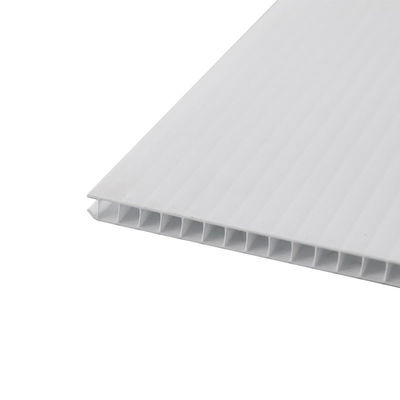 blanc en plastique ondulé Coroplast de polypropylène de feuille de 12mm Twinwall