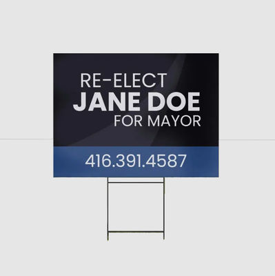 Panneau de chantier en plastique ondulé PP léger et résistant aux intempéries