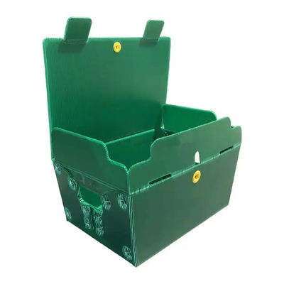 Rigide postal de Tote Corrugated Plastic Boxes Bins de courrier de polypropylène adapté aux besoins du client avec des poignées