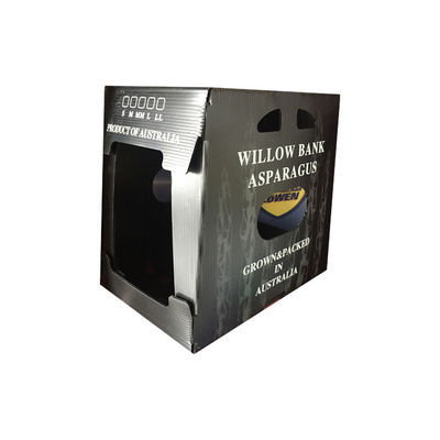 Boîte d'emballage pour légumes en plastique ondulé en polypropylène offrant une excellente résistance à l'humidité et aux ravageurs