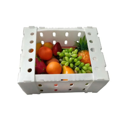 Boîte en plastique ondulé en PP Boîte d'emballage de fruits en coroplastique personnalisée pliable