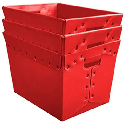 Boîte en plastique ondulée pliable imperméable légère en PP