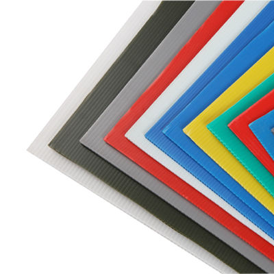 Feuille de plastique corrugée en polypropylène