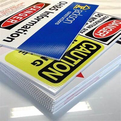 Durable Corrugated Plastic Display Sign – Lightweight, Waterproof, Easy to Install and Reuse, Ideal for Real Estate, Yard, Event, Advertising, Promotional Signage, Indoor and Outdoor Applications
