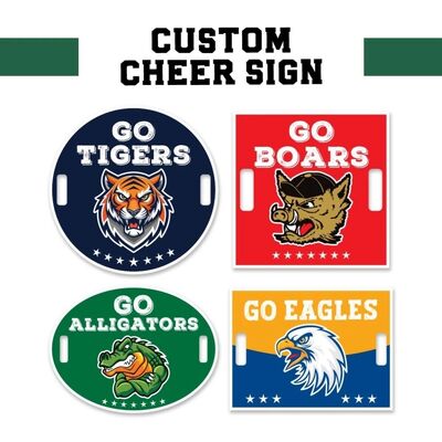 Custom Cheer Signs – Personalized Corrugated Plastic Signs for Teams, Schools & Events